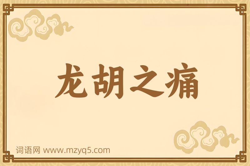 成语龙胡之痛图片