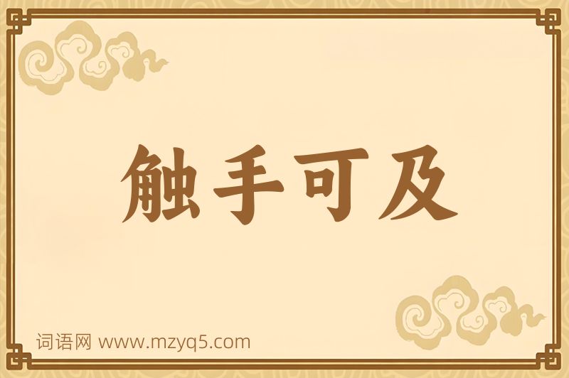 成语触手可及图片