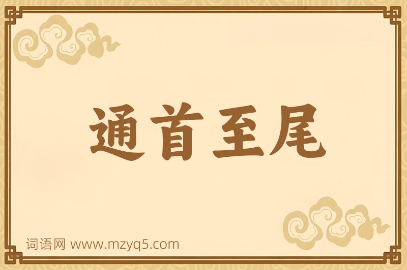 成语通首至尾图片