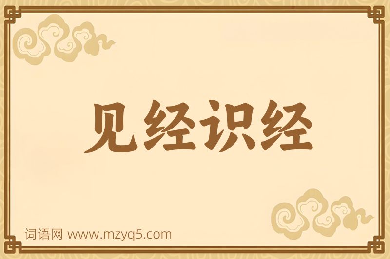 成语见经识经图片