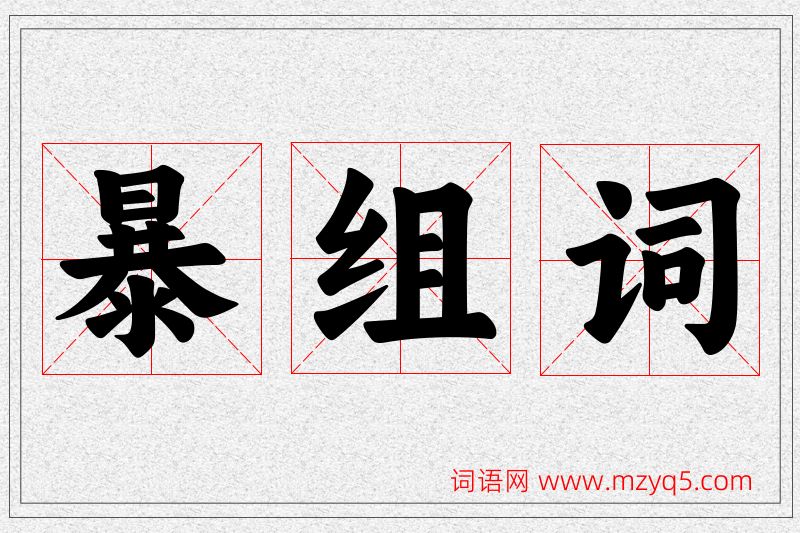 暴字的组词