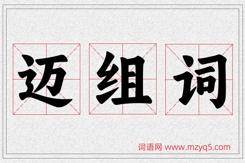 迈字的组词