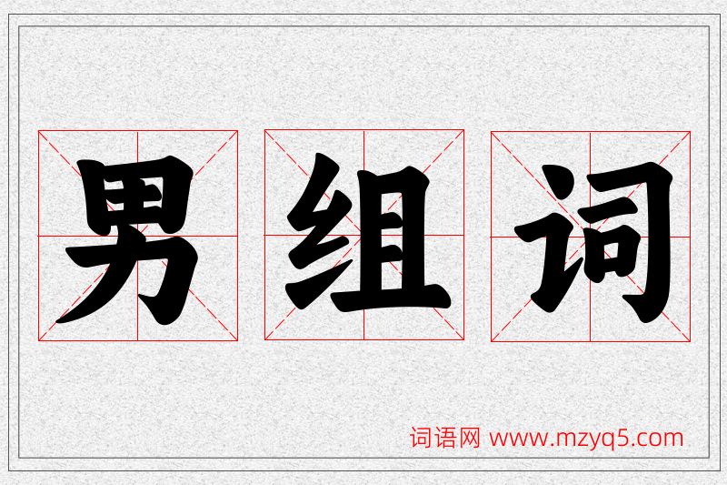男字的组词