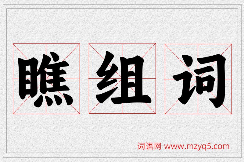 瞧字的组词