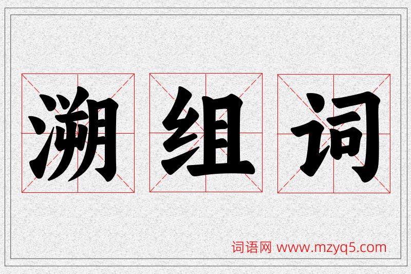 溯字的组词