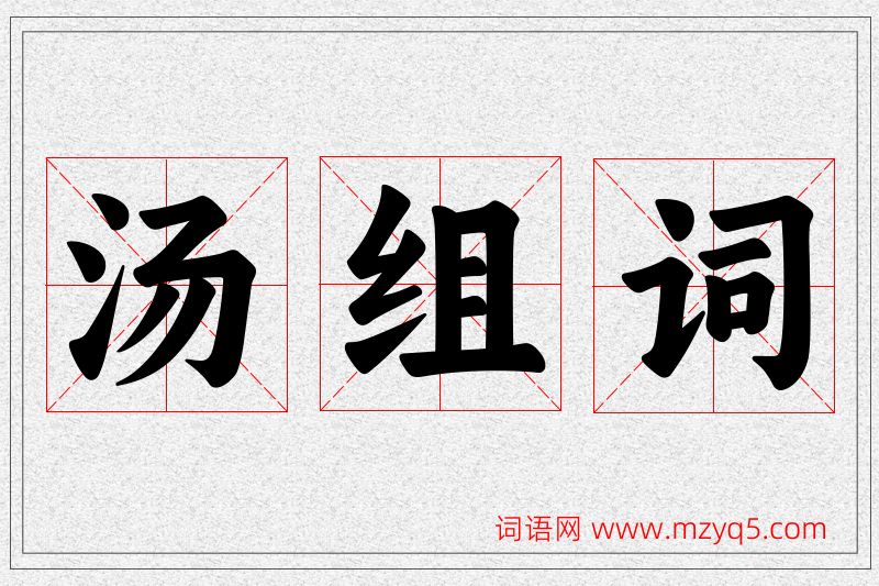汤字的组词