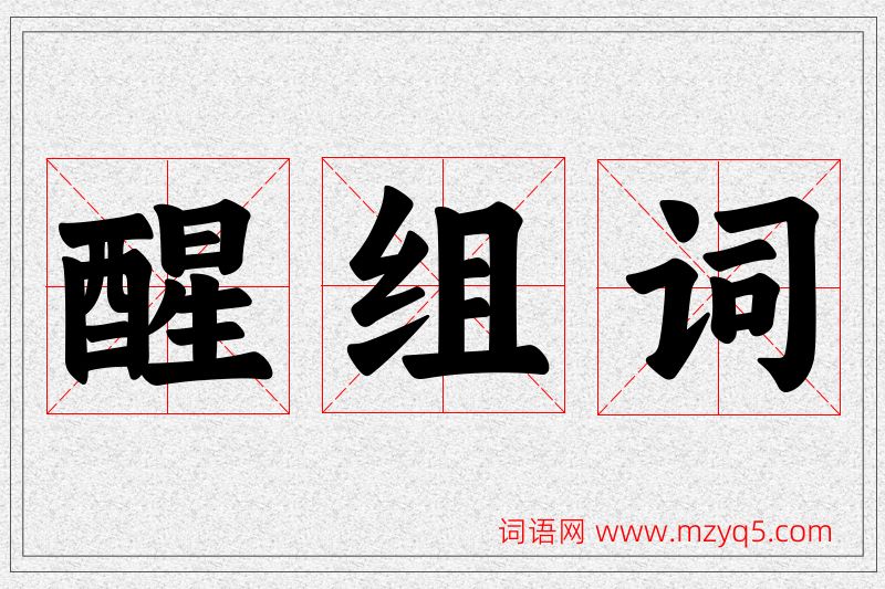 醒字的组词