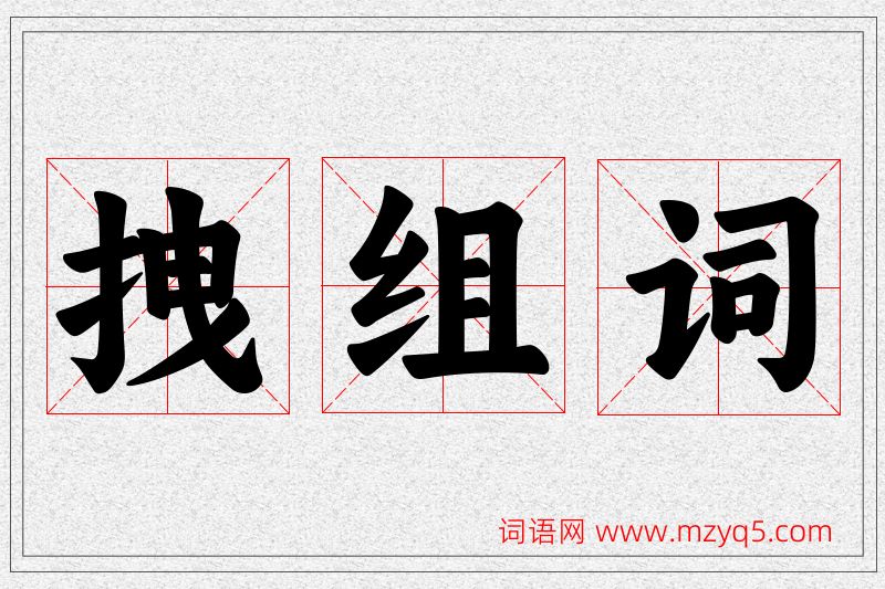 拽字的组词