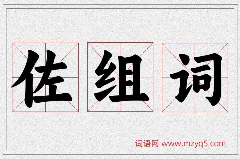 佐字的组词