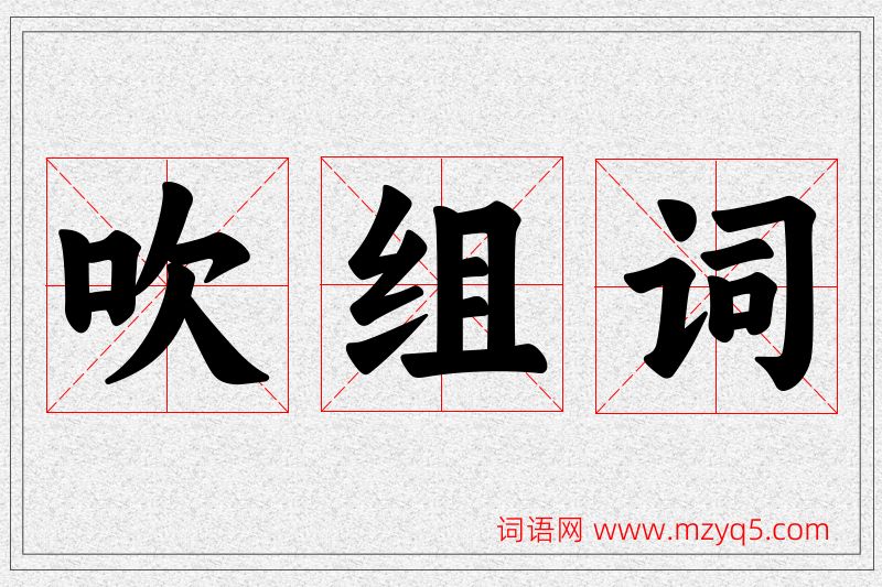 吹字的组词