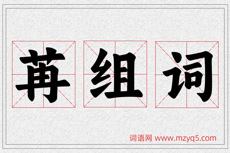 苒字的组词