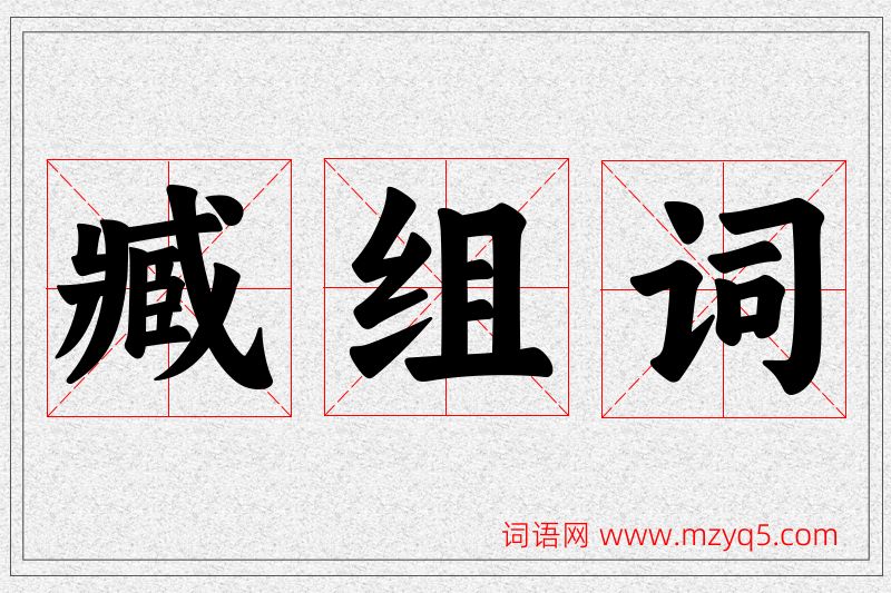 臧字的组词