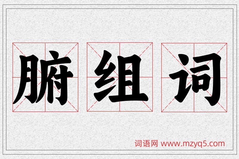腑字的组词