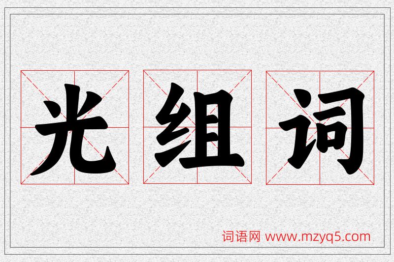 光字的组词